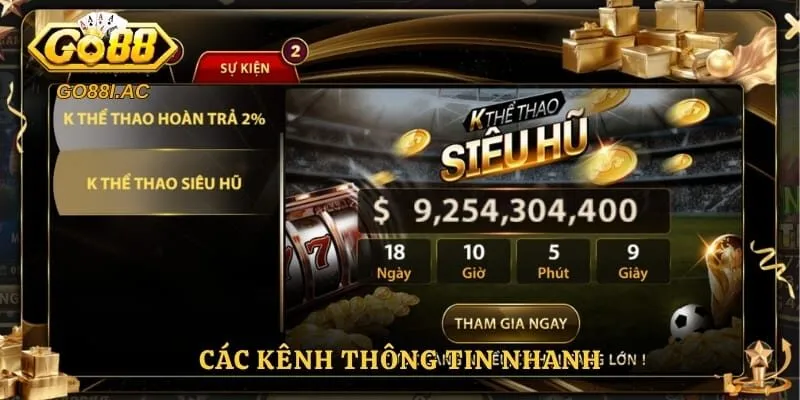 Các kênh thông tin nhanh 
