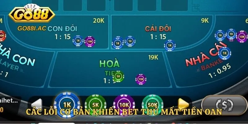 Soi Cầu Baccarat - Tuyệt Chiêu Đánh Bại Mọi Đối Thủ 6 Các lỗi cơ bản khiến bet thủ mất tiền oan
