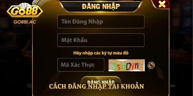Cách đăng nhập tài khoản 