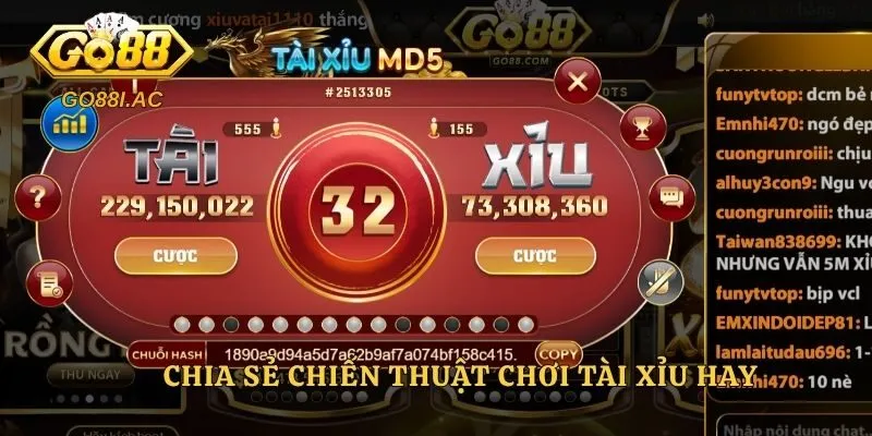 Chia sẻ chiến thuật chơi tài xỉu hay