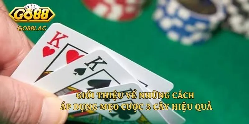 Giới thiệu vể những cách áp dụng mẹo cược 3 cây hiệu quả
