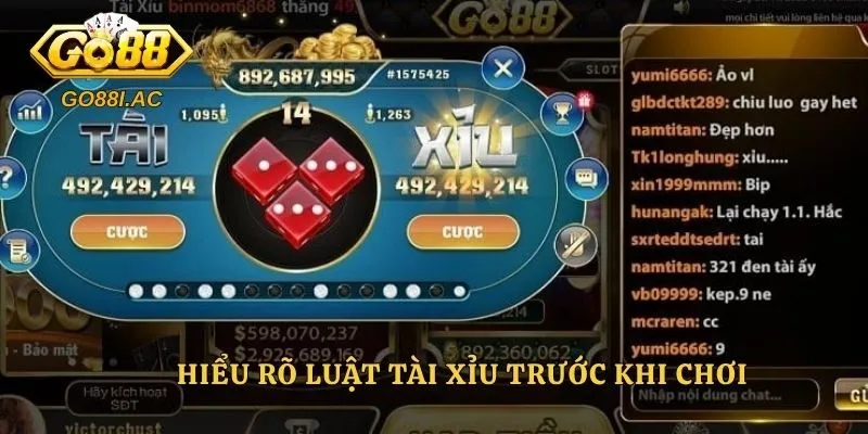 Hiểu rõ luật tài xỉu trước khi chơi