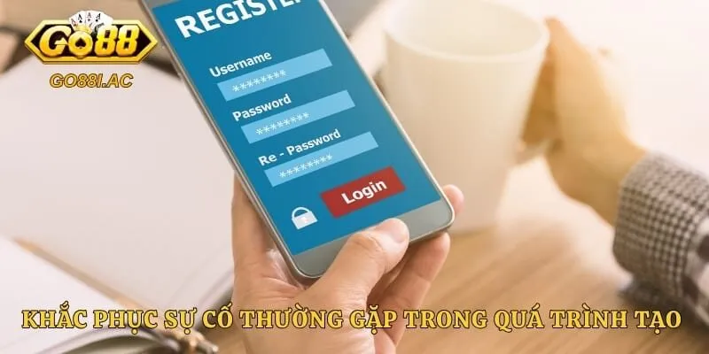 Đăng Ký GO88 - Cách Mở Tài Khoản Thành Công Ngay Lần Đầu 4 Khắc phục sự cố thường gặp trong quá trình tạo tài khoản mới