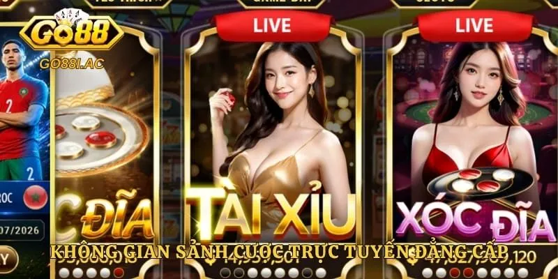Casino GO88 - Trải Nghiệm Sảnh Game Đỉnh Cao Mỗi Ngày 2 Không gian sảnh cược trực tuyến đẳng cấp và sang trọng