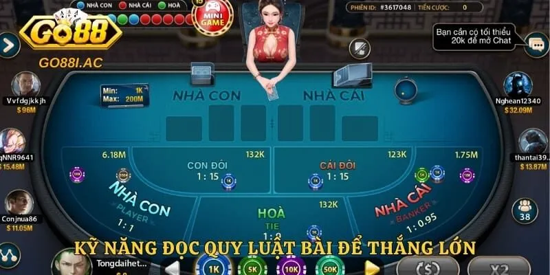 Soi Cầu Baccarat - Tuyệt Chiêu Đánh Bại Mọi Đối Thủ 2 Kỹ năng đọc quy luật bài để thắng lớn trong Soi Cầu Baccarat