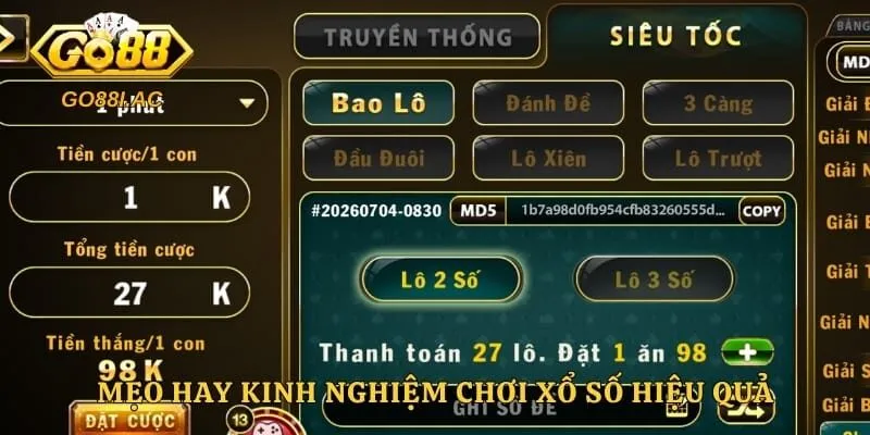 Mẹo hay kinh nghiệm chơi xổ số hiệu quả