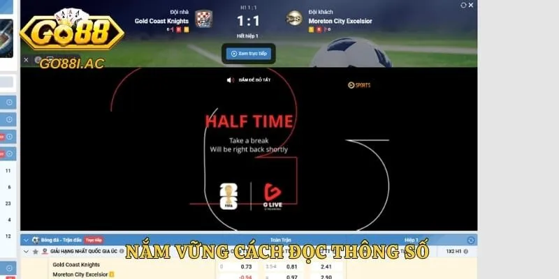 Nắm vững cách đọc thông số giúp bet thủ tự tin hơn