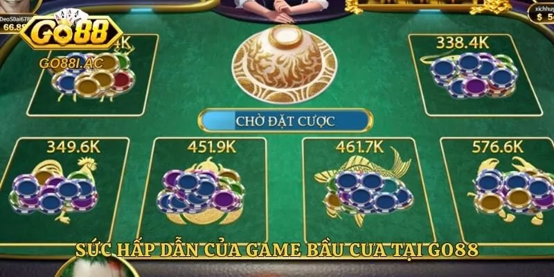 Sức hấp dẫn của game bầu cua tại Go88
