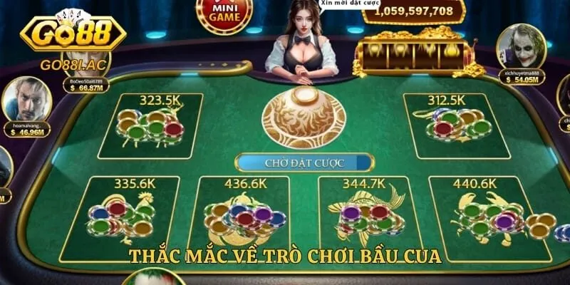 Thắc mắc về trò chơi bầu cua