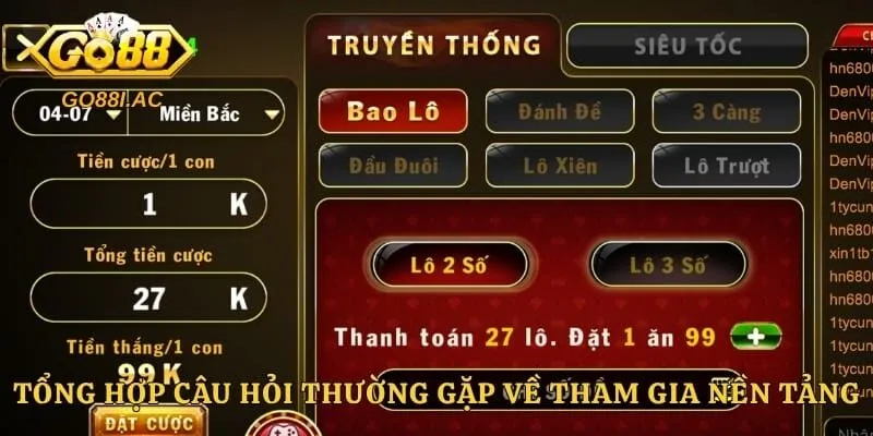 Tổng hợp câu hỏi thường gặp về tham gia nền tảng